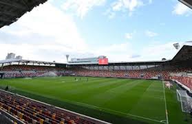 Brentford community stadium preview, sky bet championship, football, brentford community stadium, london, uk stockafbeelding door joe toth voor redactioneel gebruik, 19 jul. March 2021 Ficaz Tv Football Index