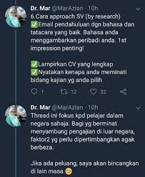 Alhamdulillah ada rezeki duit lebih last minute nak raya haji ni. Resume Kreatif On Twitter Tips Untuk Sambung Master Phd Simpan Untuk Rujukan Kredit Dr Mar