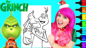 Printable grinch coloring pages ideas. Coloring The Grinch Max The Dog Christmas Coloring Page Prismacolor Markers Kimmi The Clown Youtube