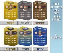 Choose your card design, statistics and image to create the perfect fifa ultimate team card. Fifa Ultimate Team Card Design Concept By Dani3lson On Deviantart