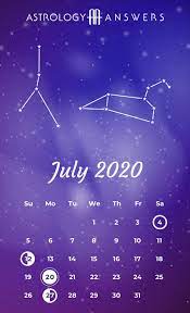 Many of you faced losses and major responsibilities being thrust on your cancer, your 2021 career horoscope looks to be easier than 2020, too. Astrology Calendar July 2020 Astrologyanswers Com