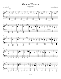 Download and print in pdf or midi free sheet music for game of thrones theme by ramin djawadi arranged by magicmattman for piano (solo). Game Of Thrones Easy Piano Sheet Music For Piano Solo Musescore Com