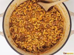 Remove any excess cornstarch and cook meat thoroughly. Ground Beef And Pinto Bean Chili Mac Yeprecipes Com