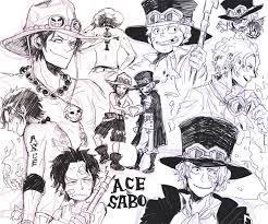 エーサボ詰 2 エース ワンピース onepiece イラスト 漫画