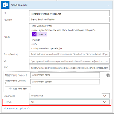 Wed sep 23 00:51:18 2015. Power Automate Outlook Connector Custom Html Email Notification