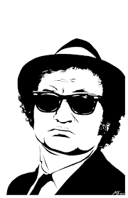 Joliet Jake Blues (Blues Brothers) Portrait Print