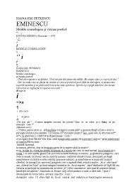Contextul istoric pasoptismul nu trebuie inteles doar ca o perioada literara ci mult mai larg ca o perioada de avant cultural in care cultura romaneasca se deschide catre valorile occidentale. Ioana Em Petrescu Eminescu Modele Cosmologice Si Viziune Id 5c1365d15dd5b