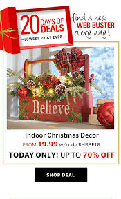 Let the festive spirit start right on your doorstep by putting a playful wreath. Brylane Home Up To 70 Off 100 Christmas Decorations 1 Day Only Milled