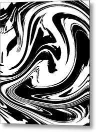 This home concept avoids middle grayscale tones within the overarching theme and instead uses. Abstract Circles Waves Black White Minimalist Art Print No 39 Metal Print By Drinka Mercep