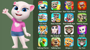 27 Games: My Talking Hank Islands,Tom Gold Run,Tom Time Rush,Tom Hero  Dash,My Talking Tom & Friends