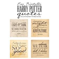 Each one features a different shade of parchment and a wonderful quote from the wonderful world of hogwarts! Free Printable Harry Potter Quotes The Cottage Market