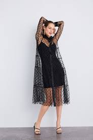 Polka Dot Tulle Dress Dresses Jumpsuits Woman Zara New Zealand Tulle Dress Lace Dress Black Sheer Fashion
