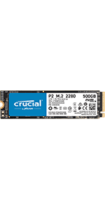 Crucial's bx500 provides up to 540/500 mb/s of sequential read/write throughput, but that can drop to an average of just 100 mb/s during a sustained workload. Amazon Com Crucial Bx500 240gb 3d Nand Sata 2 5 Inch Internal Ssd Up To 540mb S Ct240bx500ssd1 Black Blue Computers Accessories