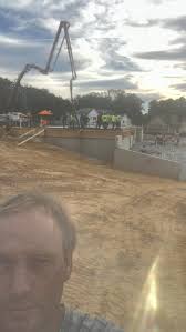 Concrete pour at 36 N Main, avoid area