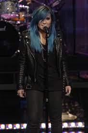 Demi lovato is seen at radio 1 in london wearing blue leather pants in london, united kingdom on wednesday september 27, 2017. Um Did Anyone Notice Demi Lovato Dyed Her Hair Blue Glamour