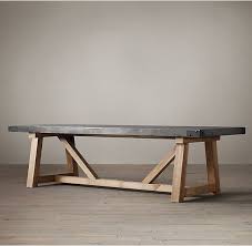 Rhs Rechteckiger Esstisch Aus Geborgenem Holz Und Betonbalken Unser Tisch Kombiniert Eine Schiefergraue 3 Zoll Betonpl In 2020 Couchtisch Diy Esstisch Holz Betontisch