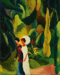 Black August In The Park 2020 P E A Q A R T On Instagram Two Women In The Park By German Painter August Macke 1887 1914 1 In 2020 August Macke German Expressionism German Expressionism Art