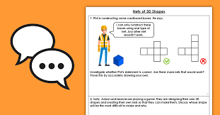 Net of not a net? Properties Of Shape Year 6 Nets Of 3d Shapes Discussion Problems Classroom Secrets