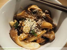 Simple Japanische Pilzpfanne Austernpilze Rezept Pilzpfanne Lebensmittel Essen