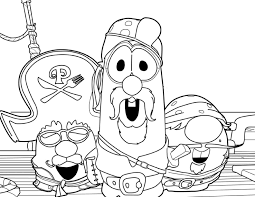 Veggietales, created by mike nawrocki and phil vischer, is a popular american computer animated film series featuring anthropomorphic vegetables channeling moral bases based on christianity. Veggie Tales Coloring Pages Coloring Home
