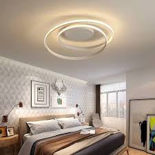 Lampadario per camera da letto: Luster Led Ceiling Lights For Living Room Study Bedroom Home Deco Ac85 265v White Modern Surface Mounted Ceiling Lamp Lampadari Camera Da Letto Illuminazione Camera Da Letto Lampadario Da Camera Da Letto
