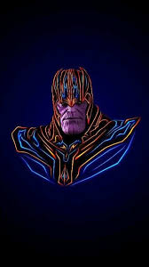 Avengers Neon Thanos Wallpaper Superhero Wallpaper Marvel Artwork Marvel Superheroes