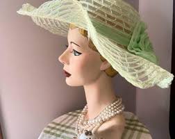 Vintage Green Boho Hat, 1970s Pistachio Green Sun Hat, Wide Brim Spring  Hat, Green Chiffon Rose Hat, Green Chiffon Hat, Sun Hat, Dressy Hat