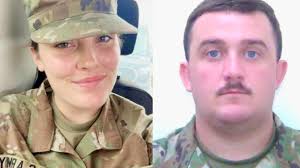 This is Specialist Sarah #Beckstrom, 20, and Staff Sgt. Andrew #Wolfe, 24.  They are the two #NationalGuard members shot blocks from the White House