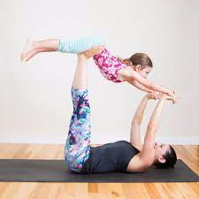 #yogachallenge yoga challenge poses for two: Mommy And Me Yoga Instagram Popsugar Fitness