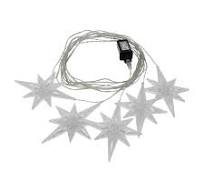 LUMABASE Electric North Star LED Curtain String Lights with Soft White  Lights 42201
