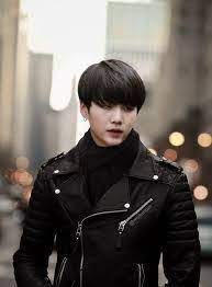 Yoongi Black Leather Jacket Google Search Bts Suga Min Yoongi Suga
