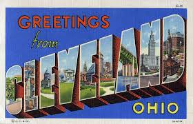 Greetings From Cleveland Ohio Large Letter Postcard Flickr Photo Sharing Postcard Ohio Wall Art Ohio