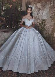 New Arrival Off The Shoulder Lace Wedding Dresses Crystal Lace Up Ball Bridal Gowns Ball Gowns Wedding Princess Ball Gowns Ball Gown Wedding Dress