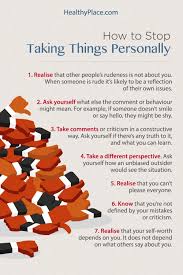 Adia gooden knows this from experience. Taking Things Personally Is A Sign Of Low Self Esteem Find Out Tips On How To Stop Taking Things Personally In The Article A Self Improvement Emotions Self
