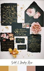 Black And Rose Gold Wedding Theme 12 Of The Loveliest Winter Wedding Color Palettes Chic Vintage Brides In 2020 Winter Wedding Color Palette Gold Color Palette Wedding Winter Wedding Colors