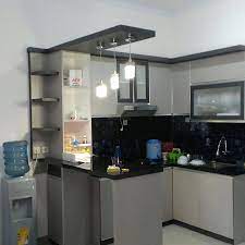 Kitchen Set Sederhana Terbaru Desain Dapur Kecil Interior Dapur Desain Interior Ruang Tamu