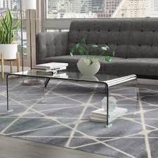 It is crystal clear so it does not detract from what you set on it but yet it has its own beauty that stands out. Acrylic Waterfall Coffee Table Wayfair