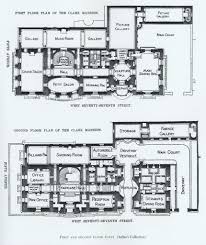 Mansion Floor Plans William A Clark House New York Mansion Floor Plan Floor Plans Mansions