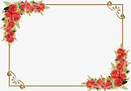 Borde De Flor Roja Flor Frontera Clipart Borde De Flor Roja Rojo Png Y Psd Para Descargar Gratis Pngtree Rose Frame Flower Frame Flower Border