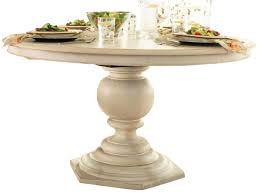 In creating the paula deen collection paula deen home pedestal extendable dining table from paula deen kept one word as the touchstone: Paula Deen Home Round Pedestal Table In Linen 996655 By Dining Rooms Outlet