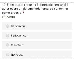 ¿qué piensas tú sobre eso? 19 El Texto Que Presenta La Forma De Pensar Del Autor Sobre Un Determinado Tema Se Denomina Como Brainly Lat