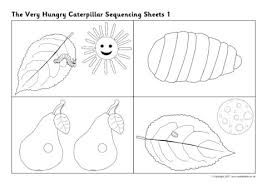One sunday morning the warm sun came up and pop! Hungry Caterpillar Sequencing Sheets Sb11926 Sparklebox
