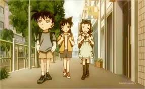 Shinichi Ran And Sonoko As Kids Detective Conan