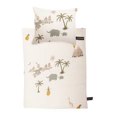 Linge de lit motif tropical. Linge Pour Lit Poupee Tropical Le Petit Zebre