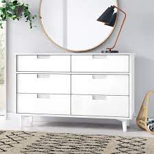 Set on wood glides, six drawers offer plenty of storage space for all your shirts or sweaters. Mid Century Modern Dressers Chests You Ll Love In 2021 Wayfair