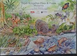 Malaysia ranks among the world's most biodiverse countries, housing more than 15,000 species of flowers, plants and trees. Stamp Sheet Seven Wonders Of Malaysia S Flora Fauna 2016 Antiques Stamps On Carousell