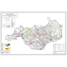This beautiful map shows physical and political features for wales and surrounding areas. South Wales County Wall Map Laminated