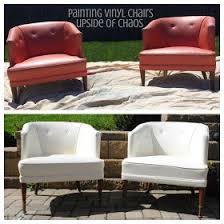 Upside Of Chaos Painting Vinyl Chairs Vinyl Chairs Vinyl Chairs Makeover Reupholster Furniture