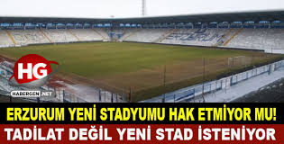Erzurum stadı'nın zemini iyice bozuldu. Hasta Etmeyin Bizi Yapin Yeni Stadimizi
