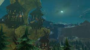 You will pass by the rito stable as you approach the village. Botw Rito Village Night Time Cemu 10k Zelda